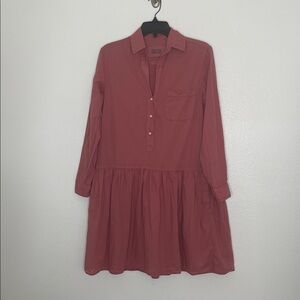 Grayson The Changemaker Dress in‎ Rosewood Pink Size XSmall Shirt Dress